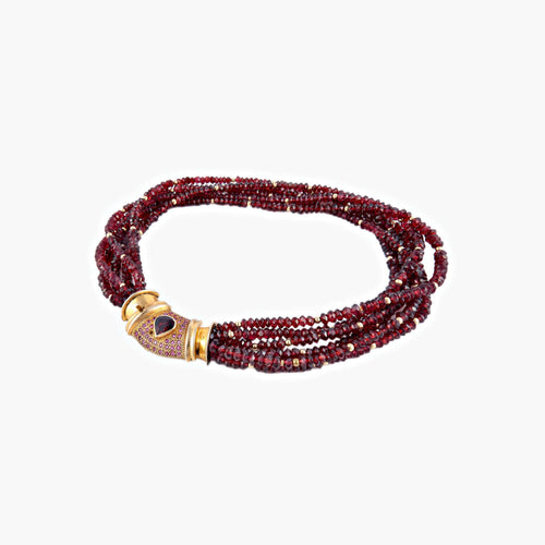 Collier Collier Grenats 58 Facettes
