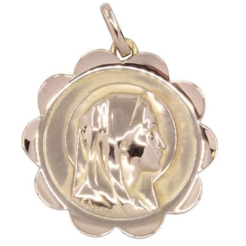 Pendentif MÉDAILLE VIERGE SIGNÉE DROPSY 58 Facettes 062541