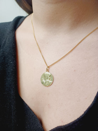 Pendentif Médaille en or Saint Jean-Baptiste 58 Facettes