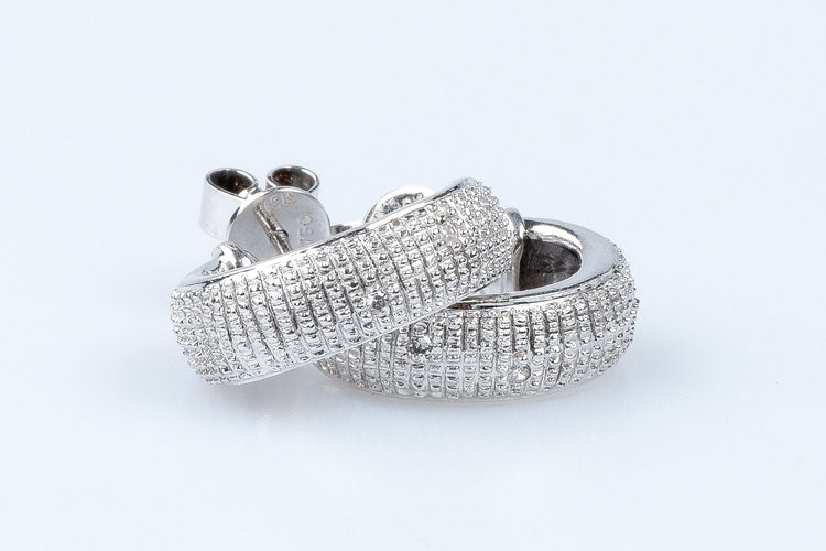 Boucles d'oreilles Boucles d'oreilles diamants en or blanc 58 Facettes 111-196974-29