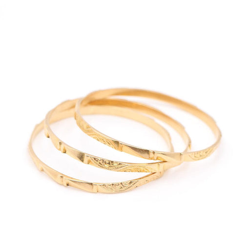Bracelet Lot de 3 bracelets dorés fille 58 Facettes E358436B