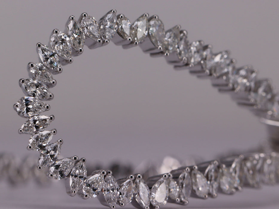 Bracelet Bracelet Or blanc Diamants 58 Facettes P682