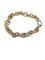 Bracelet Bracelet or rose et diamants , maille jaseron ciselée 58 Facettes