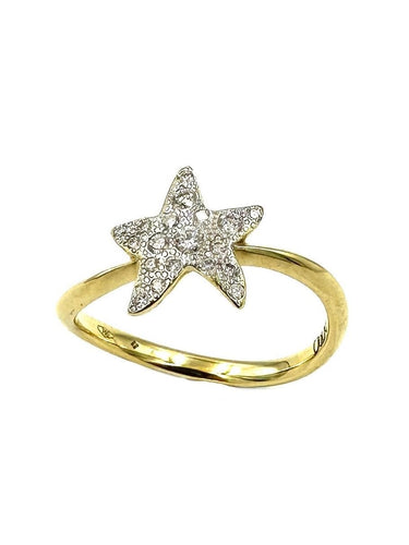 Bague 50 DODO - Bague Stellina or 18K et diamants 58 Facettes