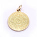 Pendentif Médaille du Calendrier Aztèque en Or Jaune. 58 Facettes D359138JC