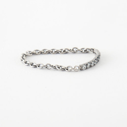 Bague 53 Bague Chaîne diamants 58 Facettes