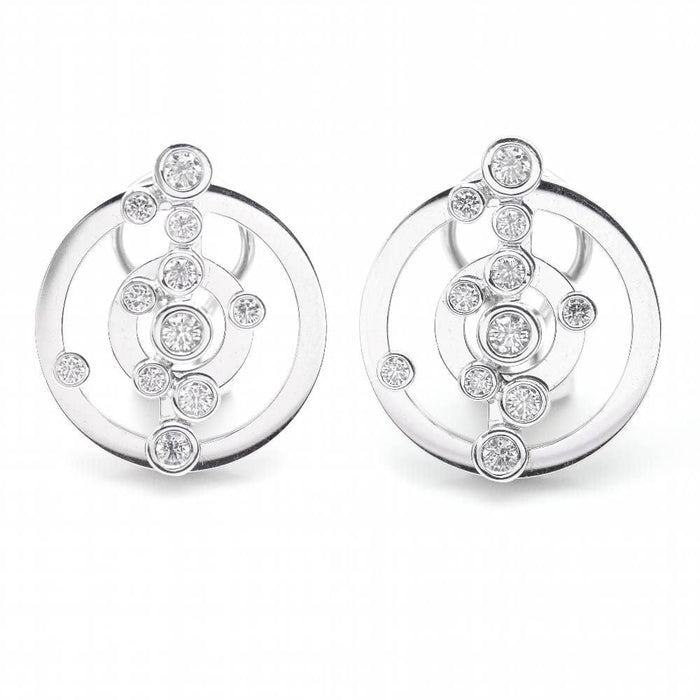 Boucles d'oreilles Boucles d'oreilles ADAGIO Or Blanc et Diamants 58 Facettes N102891