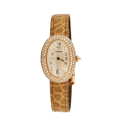 Montre CARTIER - Baignoire Or Jaune et Diamants 58 Facettes