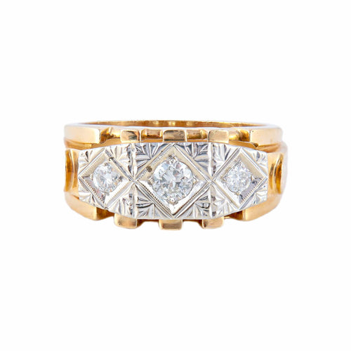 Bague 61 Bague Trilogie géométrique 58 Facettes