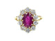 Bague Bague Pompadour or jaune, rubis et diamants 58 Facettes