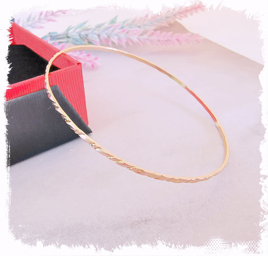 Bracelet Bracelet Jonc ciselé 5,33 gr Or Rose 58 Facettes AA 1491