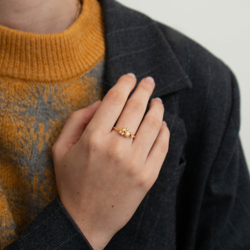 Bague 53 Bague Grappe Diamants 58 Facettes 3131239