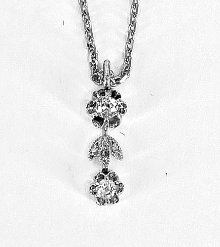 Pendentif Pendentif Or blanc Diamants 58 Facettes AB246