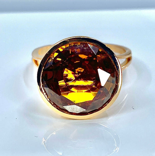 Bague 58 Bague Citrine 58 Facettes AB177