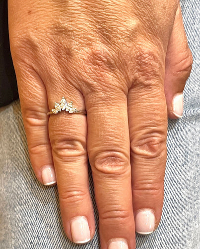 Bague 54 Bague diamants navettes 58 Facettes