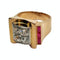 Bague 53 Bague Tank Or jaune Diamants 58 Facettes 1-1077/2