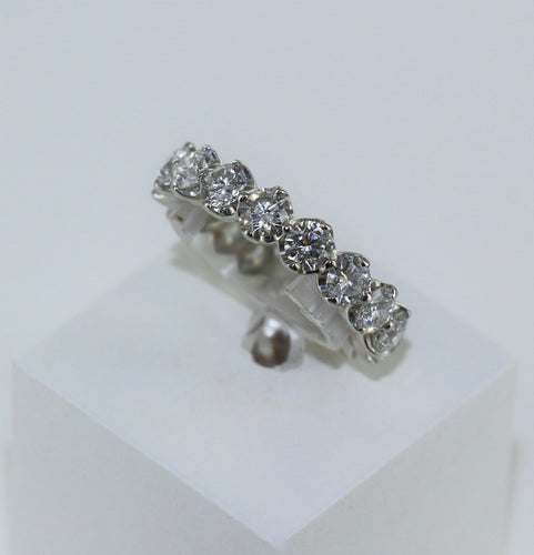 Bague Alliance DE BEERS en platine 58 Facettes