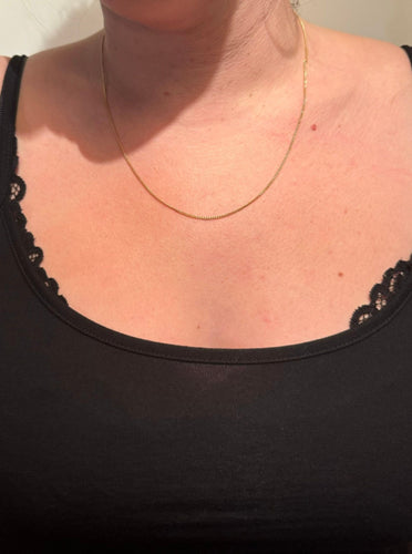 Collier Chaine or rose Maille Gourmette 58 Facettes