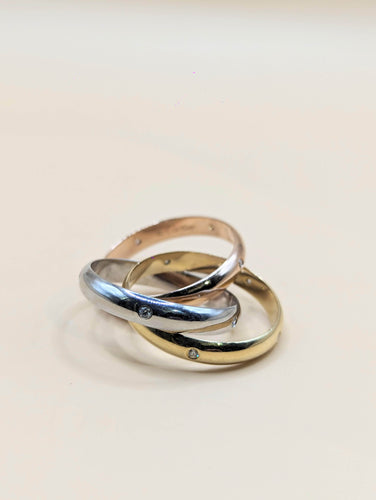 Bague 61 CARTIER - Trinity diamants 58 Facettes