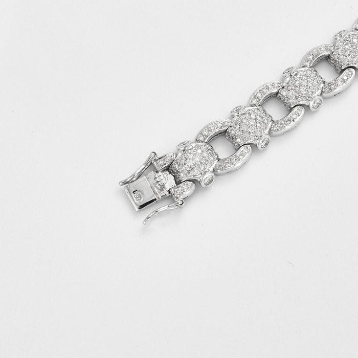 Bracelet Bracelet chaîne en pavage de diamants 58 Facettes 3665