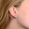 Boucles d'oreilles Créoles Rondes Or et Diamants 58 Facettes
