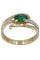 Bague 48 BAGUE MODERNE ÉMERAUDE ET DIAMANTS 58 Facettes 065671