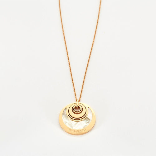 Collier BULGARI – Sautoir Intarsio Nacre Diamants 58 Facettes