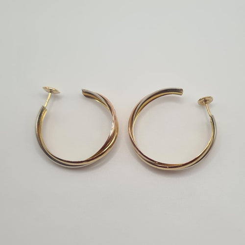 Boucles d'oreilles Boucles d'oreilles 3 ors 18 carats 58 Facettes