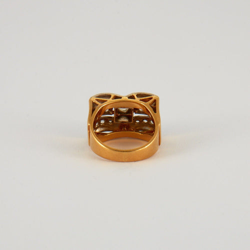 Bague 48.5 Bague Tank Diamants 2 ors 58 Facettes EL2-72