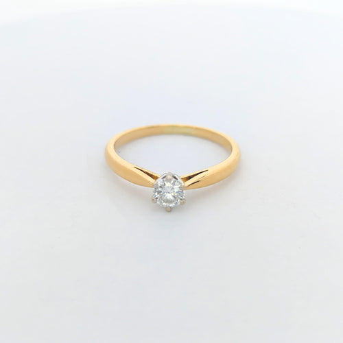 Bague 53 Bague Solitaire 2 ors Diamant 0.20ct 58 Facettes 27211