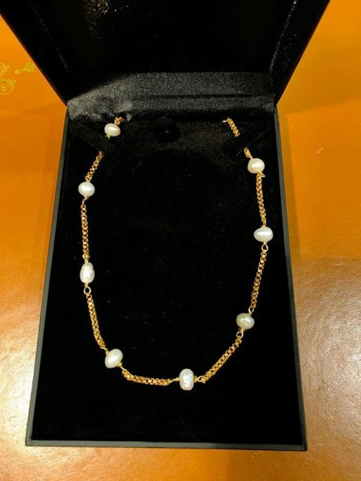Collier Collier Vintage Perles Baroques Or Jaune 18 Carats 58 Facettes C133