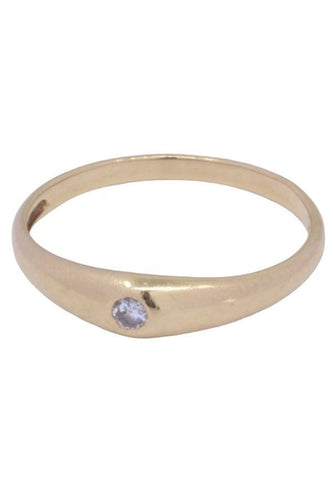 Bague 54 BAGUE JONC ANGLAIS DIAMANTS 58 Facettes 076051