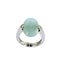Bague 53 Bague Or Quartz Vert d'Eau 58 Facettes 20400000610