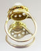 Bague 55 Vintage 14 karat Gold Cluster Ring, Pearl and old European cut Diamonds 58 Facettes