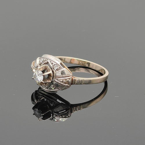 Bague 54 Bague Art Déco diamant 58 Facettes