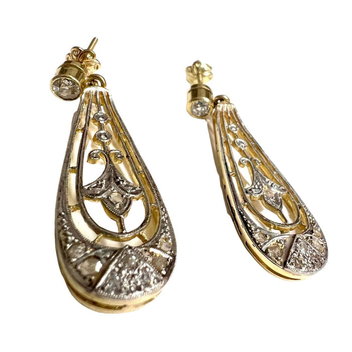 Boucles d'oreilles BOUCLES D'OREILLES ART DÉCO DIAMANTS 58 Facettes A2514 (651)