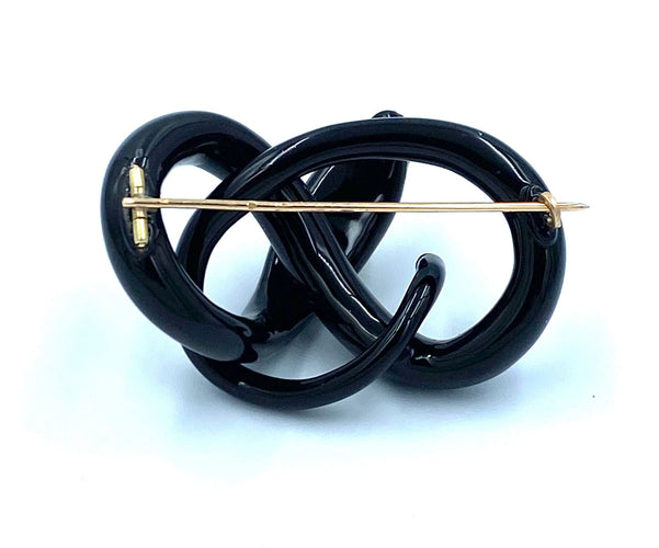 Broche Broche 19ème, or jaune, émail et diamant 58 Facettes