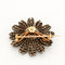 Broche Broche Fleur Diamants 58 Facettes