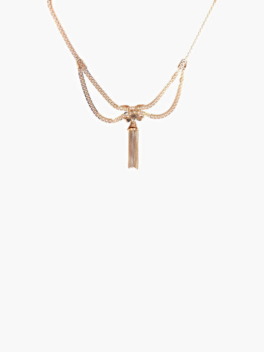 Collier Collier Pompon, Or Jaune 18 carats, Vers 1940-1950 58 Facettes