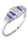 Bague 54 Bague Art Déco, saphirs, diamants 58 Facettes 063541