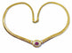 Collier Collier rubis cabochon diamants 58 Facettes