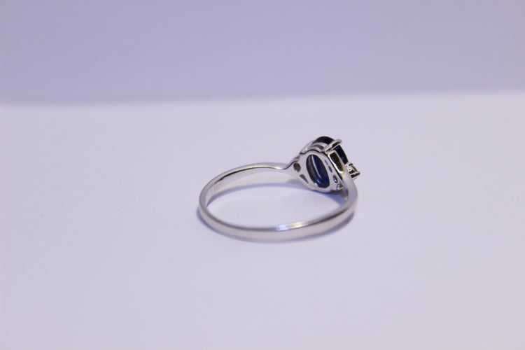 Bague 57 Bague Diamants et Saphir 58 Facettes