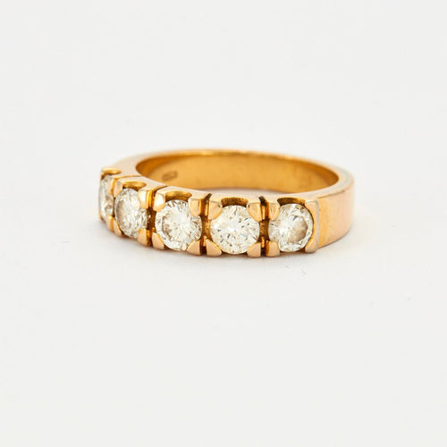 Bague 53 Bague Jarretière 5 Diamants 58 Facettes 230308