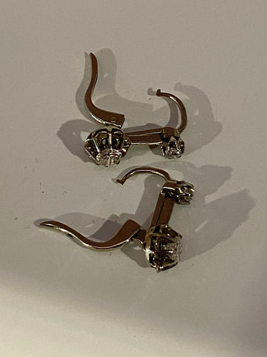 Boucles d'oreilles Dormeuses diamants 58 Facettes