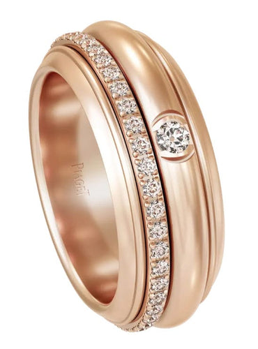 Bague 54 PIAGET - Bague Possession Or rose Diamant 58 Facettes G34P8A54