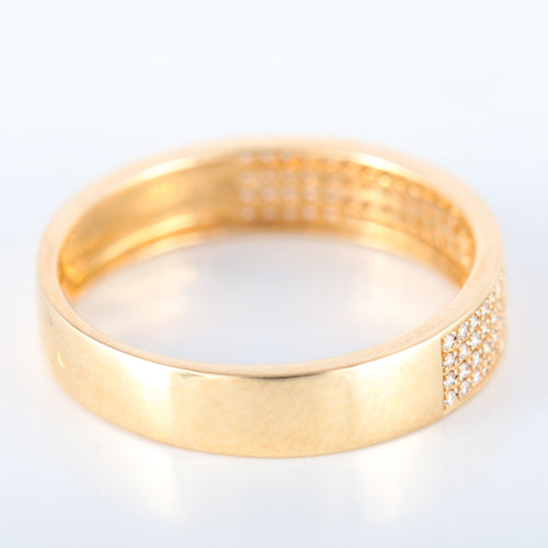 Bague Bague en or jaune et diamants 58 Facettes