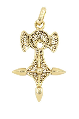 Pendentif CROIX D'AGADÈS FILIGRANE 58 Facettes 051781