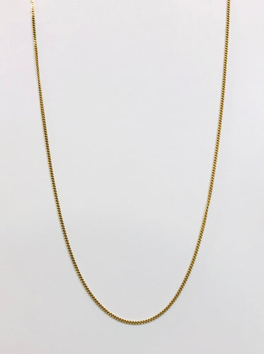 Collier Chaine or jaune 18k maille gourmette 58 Facettes