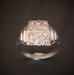 Bague 52 Bague Diamants, Platine Et Or Blanc 58 Facettes 901937