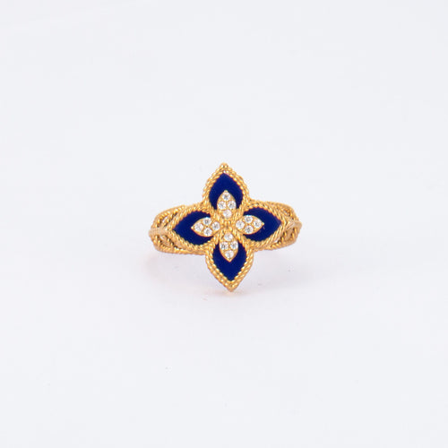 Bague 51 Bague en Or jaune trèfle 58 Facettes